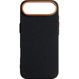 Чохол ArmorStandart LikeCarbon2 SE MagCase для Apple iPhone Air Kevlar Black Orange (ARM89166) [156296] - мініатюра 1