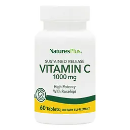 Вітаміни та мінерали NaturesPlus Vitamin C 1000 mg Sustained Release 60 таблеток
