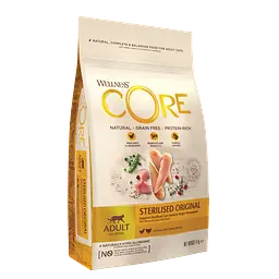 Сухий корм для стерилізованих котів Wellness CORE Sterilised Original з куркою та індичкою, 4 кг