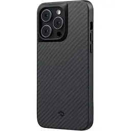 Протиударний чохол для iPhone 14 Pro Pitaka Military Grade MagSafe MagEz Case Pro 3 1500D Black/Grey (KI1401PP)