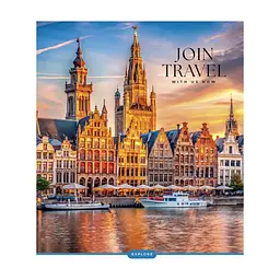 Зошит Школярик Join Travel 60 аркушів клітинка (060-3680K), в асортименті