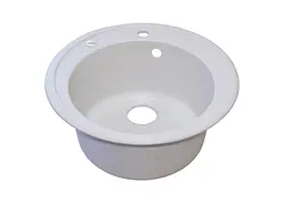 Кухонна мийка Adamant Sun Ø510x200 білий 000000565, Білий - мініатюра 2