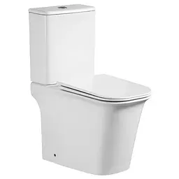 Унітаз-компакт Mixxus Wave-0404-R 630x350x805 мм, Rimless MI6692, Білий