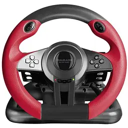 Кермо ігрове SpeedLink Trailblazer Wheel Racing USB SL450500BK Black/Red вібраційне з педалями - мініатюра 2