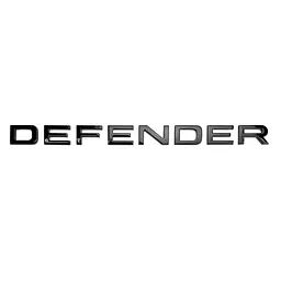 Емблема напис задня Defender для Land Rover (Чорна) 207х16 мм (на скотчі) LR130736 - мініатюра 2