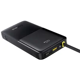 Зовнішній акумулятор Baseus Bipow 2 Digital Display Power Bank With Built-in USB-C Cable 10000mah 20W Cluster Black (P10077101113-00) - мініатюра 4