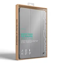 Чохол-книжка для планшета Apple iPad Pro 11 (2024)/Pro 11 (2025) M5, Smart Fold Pen, сірий, 11 дюймів, з екошкіри + TPU, з магнітною застібкою, підставкою, тримачем під стилус, протиударний, з функцією Wake/Sleep, ArmorStandart (ARM78132) - мініатюра 8