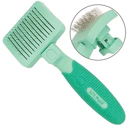 Пуходерка з механізмом самоочищення Safari Li'l Pals Self-Cleaning Slicker для цуценят та собак малих порід (W6219)