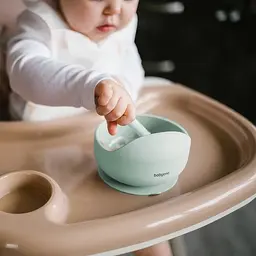 Мисочка BabyOno силіконова з присоскою зелена (1481/03) - мініатюра 5