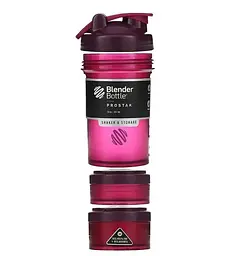 Шейкер спортивний BlenderBottle ProStak 22oz/650 мл з 2-ма контейнерами Plum (PS 22oz Plum) - мініатюра 3