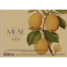 Альбом Muse Drawing на спіралі A4 30 аркушів в асортименті (PB-SC-030-346)