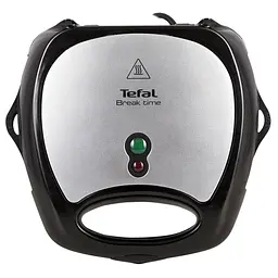 Мультимейкер Tefal BreakTime 700 Вт тефлон 3 пластини корпус пластик чорно-сріблястий (SW614831) - мініатюра 2
