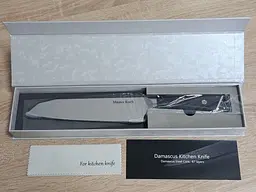 Ніж сантоку 20 см Damascus DK-LKB 5004 VG-10 дамаська сталь 67 шарів - мініатюра 5