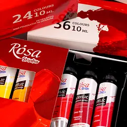 Набір акрилових фарб 12х10 мл ROSA Studio (4823098538097) - мініатюра 6