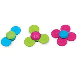 Набор прорезывателей-спиннеров с присосками Fat Brain Toys Whirly Squigz, 3 шт. (F210ML)