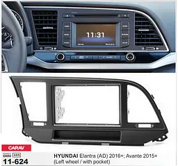 Перехідна рамка Hyundai Elantra, Avante Carav 11-624 - мініатюра 2