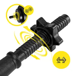 Гриф гантельний Cornix 45 см 25 мм XR-0416 - мініатюра 3