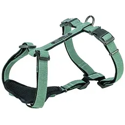 Шлея Trixie CityStyle H-harness для собак бавовна L-XL 75-120 см 25 мм світло-зелений