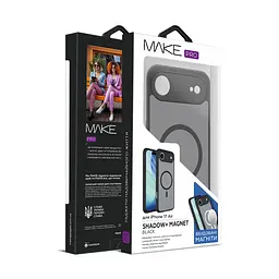 Чохол Make Apple iPhone 17 Air Shadow+ Magnet Black - мініатюра 4