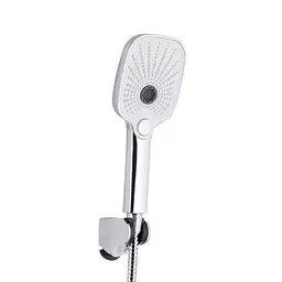 Змішувач для ванни Qtap Gemini (з душовим гарнітуром) QTGEM259CRW45683 Chrome/White Білий - мініатюра 4
