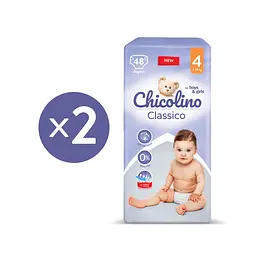 Набір підгузків Chicolino Classico 4 (7-14 кг), 96 шт. (2 уп. по 48 шт.) - мініатюра 2