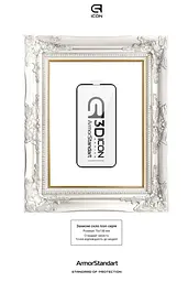 Захисне 3D скло для Apple iPhone 13 Pro Max/14 Plus, Icon 3D, загартоване, 9H, загартоване скло, повне проклеювання, протиударне, глянсове з олеофобним покриттям, на весь екран, сумісне з чохлами, проста установка, ArmorStandart (ARM61973) - мініатюра 3