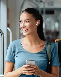 Бездротові навушники Baseus Bowie E17 True Wireless Bluetooth Earphones, ENC, TWS, BT5.3, 35mAh, 430mAh, 6h, White A00072200223-Z1 - мініатюра 7