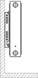 Радиатор стальной KALITE 22/300х1100 для отопления жилых и промышленных помещений с нижним подключением - мініатюра 5
