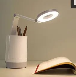 LED-лампа акумуляторна сенсорна з органайзером світлодіодна настільна TAIGEXIN TGX-781 біла - мініатюра 9