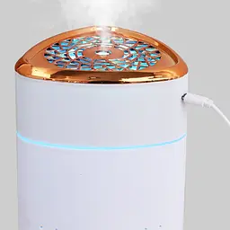 Ультразвуковий зволожувач повітря для дітей з підсвіткою Heavy Fog Humidifier Білий з бронзовим (ST) - мініатюра 7