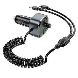 Адаптер автомобильный HOCO Energy car BT FM transmitter E74 - мініатюра 7