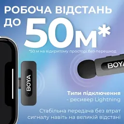 Микрофон Boya BY-V1 Lightning Black (BY-V1) - миниатюра 10