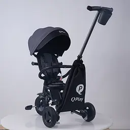 Велосипед складаний триколісний дитячий Qplay Nova+ Rubber Ultimate Black (S700-13Nova+UltimateBlack) - мініатюра 10