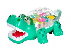 Музыкальная игрушка 5937B Крокодил, 26см, музыка, свет, ездит, в коробке (6969797010309)