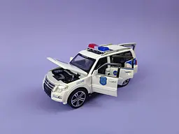 Машина Автопром поліція металопластикова 51282 Авто Експерт, масштаб 1:32, світло, звук, інерція, відчиняються двері - мініатюра 3
