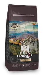 Сухий корм Landor Adult Small Breed Duck&Rice Ландор для дорослих собак дрібних порід Качка з рисом 3 кг