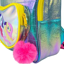 Дитячий рюкзак My Little Pony з героями мультфільму, голографічна вставка, брелок, для садочка та прогулянок - мініатюра 8