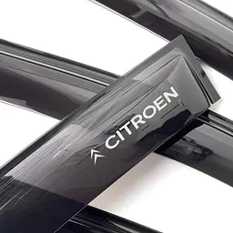 Дефлектори вікон вітровики Citroen C- Elysee 2013- Скотч 3M Voron Glass - мініатюра 3