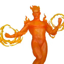 Фігурка Marvel Human Torch - Collectible with Scene 10 (Фантастична четвірка) 30.5 см - мініатюра 3