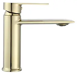 Змішувач для умивальника Rea Veneta gold низька (REA-B6417) - мініатюра 2