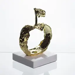 Декоративна фігурка Yiwu Apple 11х10х18 см металева статуетка колекційна для дому яблуко декор на камін HP-7-13