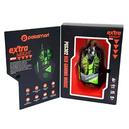 Ігрова комп'ютерна миша Polosmart PGS302 провідна з RGB підсвічуванням USB Black - мініатюра 3