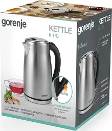 Електрочайник Gorenje K17S (FK-1625-1) UA - мініатюра 4