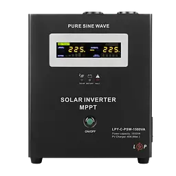 Сонячний інвертор (ДБЖ) LogicPower LPY-С-PSW-1500VA (1050Вт) MPPT 24V