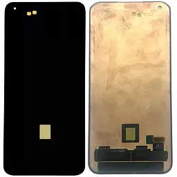 Дисплей Xiaomi Mi 11 Pro /Mi 11 Ultra чорний, Amoled, оригінал PRC переклеєне скло