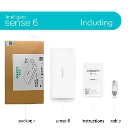 Павербанк Romoss White 20 000 mAh / 22.5 Вт (PPH80-611-1121H) - мініатюра 5