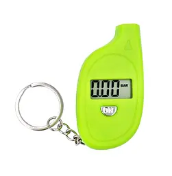 Манометр (тестер тиску шин) цифровий LCD дисплей салатовий (G0001640) - мініатюра 3