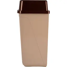 Кошик для сміття Violet House 0091 Метелик з кришкою 50 л Cappuchino (0091 Бабочка CAPPUCHINO с/кр.50 л) - мініатюра 3