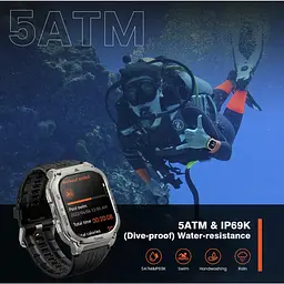 Смарт-годинник тактичний Kospet Tank M3 Silver (KTM0003S) - мініатюра 6