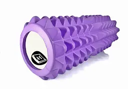 Масажний ролик EasyFit Grid Roller 33 см v.1.2 Фіолетовий - мініатюра 3